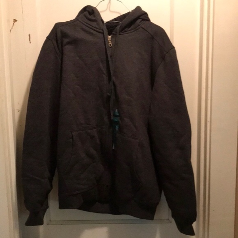 Berkley Jensen Full Zip Hooded Sweatshirt Size L
